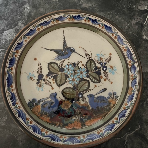 2 Vintage Ken Edwards signed 10 inch diameter stoneware plates. Great condition. - Picture 3 of 5